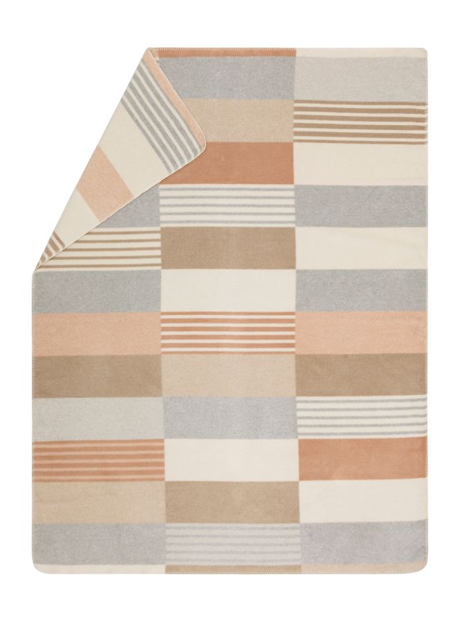 SAVONA Throw "Mikado" in cork . Throw Blanket made by David Fussenegger , a family-run mill in Austria.