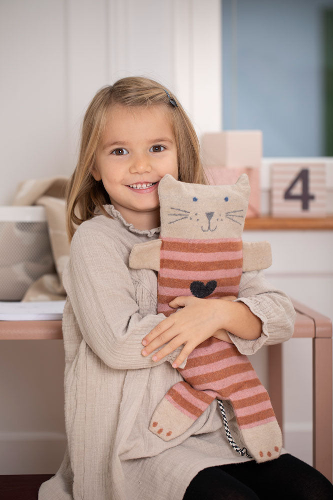 JUWEL puppet/blanket SET "cat" in . Blanket Puppet made by David Fussenegger , a family-run mill in Austria.