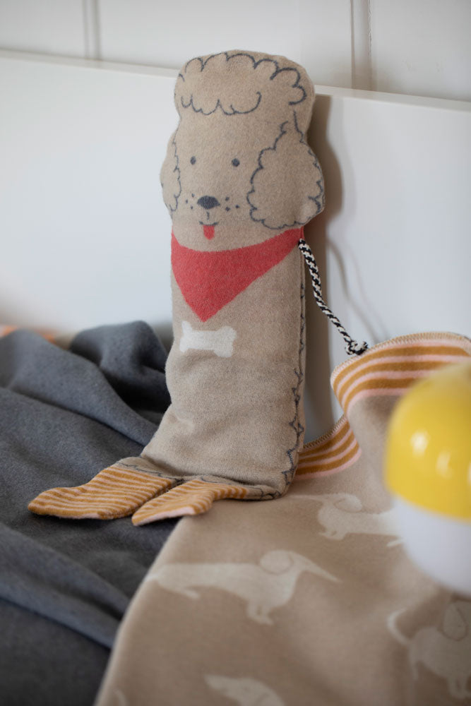 JUWEL puppet/blanket SET "poodle" in . Blanket Puppet made by David Fussenegger , a family-run mill in Austria.