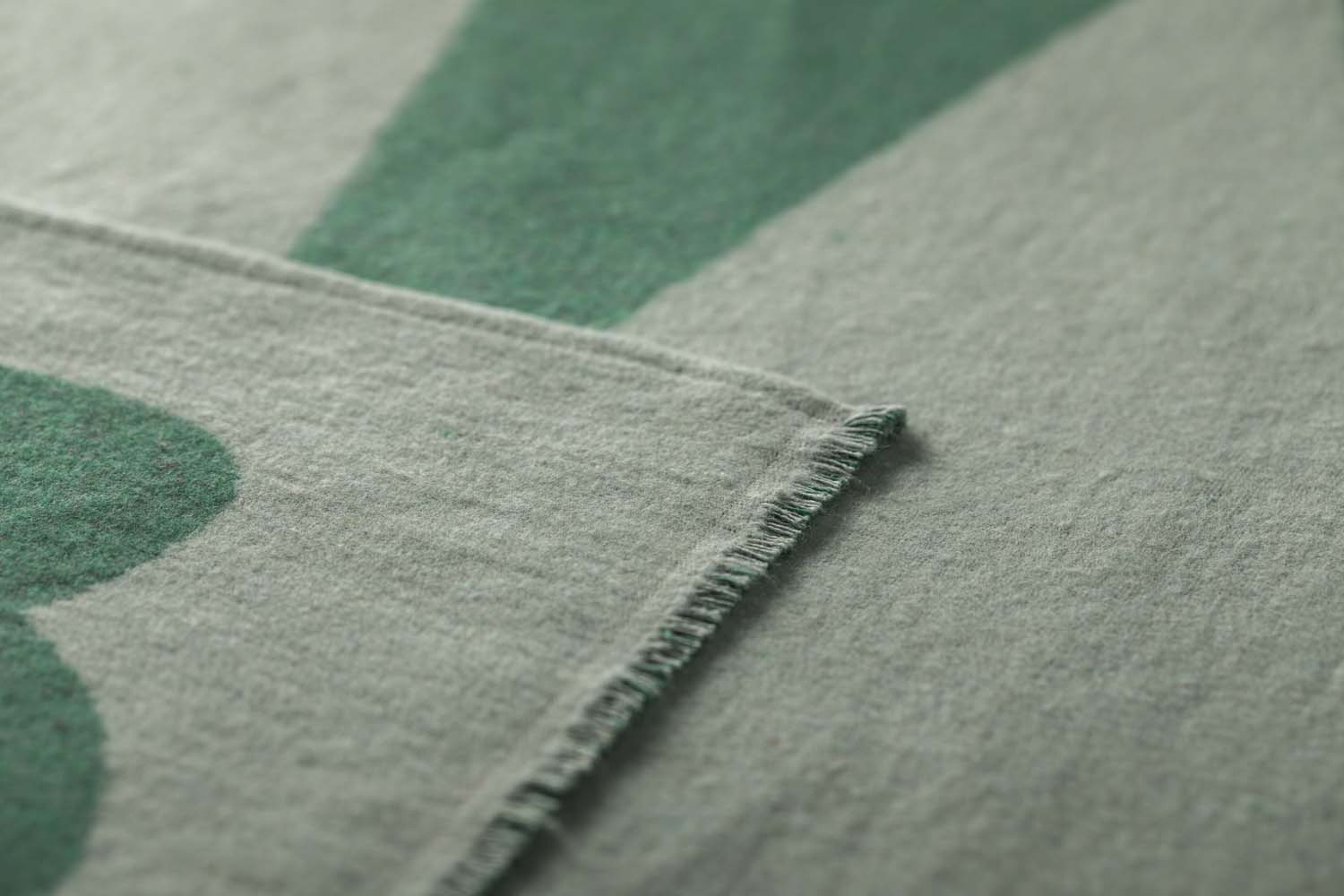 LUCA throw flannel "large leaves" in . Throw Blanket made by David Fussenegger , a family-run mill in Austria.