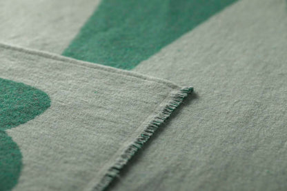 LUCA throw flannel "large leaves" in . Throw Blanket made by David Fussenegger , a family-run mill in Austria.