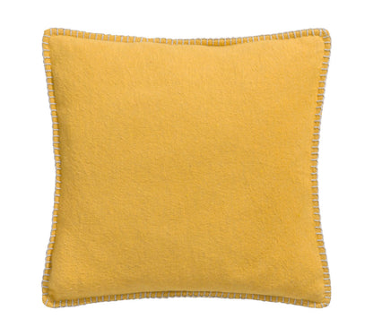 SYLT cushion cover solid 20x20 in mustard . Cushion Cover made by David Fussenegger , a family-run mill in Austria.