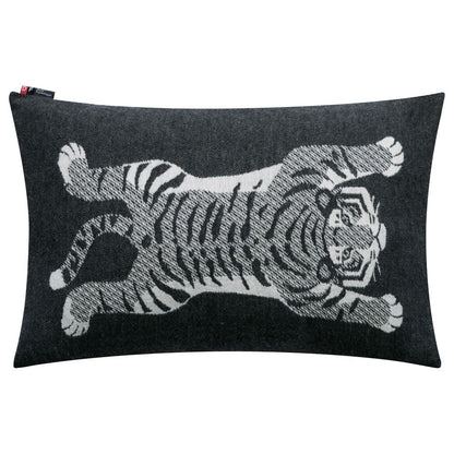 NOVA Cushion Cover "Tiger" in anthracite . Cushion Cover made by David Fussenegger , a family-run mill in Austria.