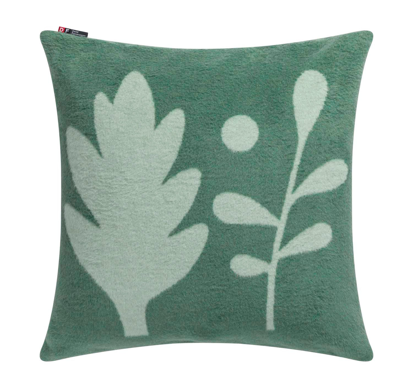 SAVONA cushion cover "folcloristic flowers" in green . Cushion Cover made by David Fussenegger , a family-run mill in Austria.