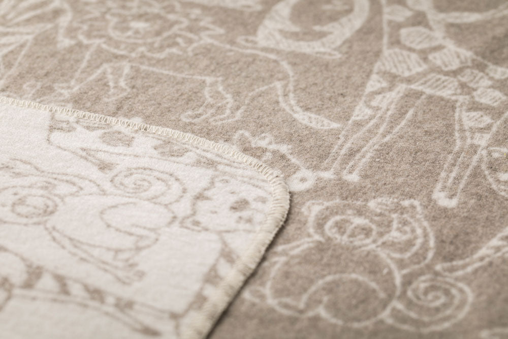 JUWEL toddler blanket "safari animals" in . Blanket made by David Fussenegger , a family-run mill in Austria.