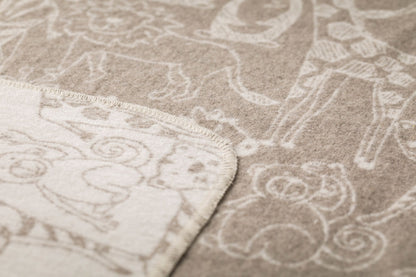 JUWEL toddler blanket "safari animals" in . Blanket made by David Fussenegger , a family-run mill in Austria.