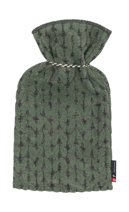 SILVRETTA warming bottle "knitted" in . Warming Bottle made by David Fussenegger , a family-run mill in Austria.