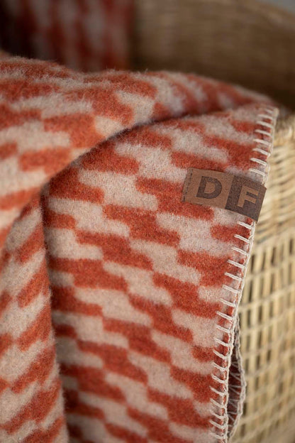 MERANO throw "houndstooth" in . made by INDIGO 11 , a family-run mill in Austria.