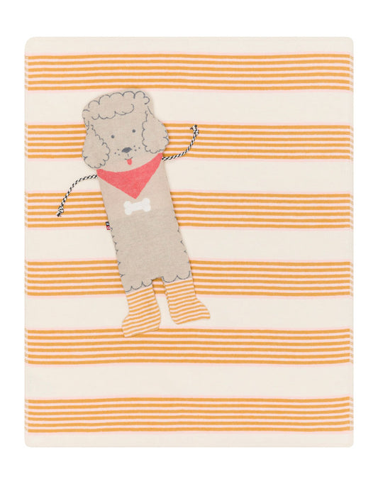 JUWEL puppet/blanket SET "poodle" in ecru . Blanket Puppet made by David Fussenegger , a family-run mill in Austria.