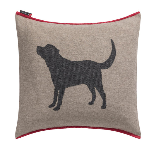 PET cushion cover "labrador" in smoke . Pet Cushion Cover made by David Fussenegger , a family-run mill in Austria.