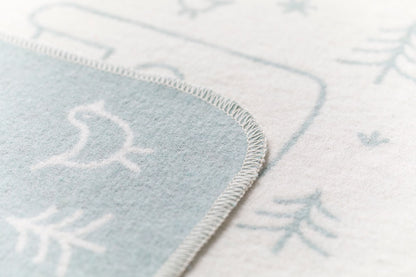 JUWEL baby blanket "camping" in . Blanket made by David Fussenegger , a family-run mill in Austria.