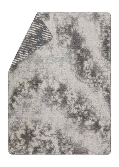 SAVONA throw "structures" in grey . Throw Blanket made by David Fussenegger , a family-run mill in Austria.