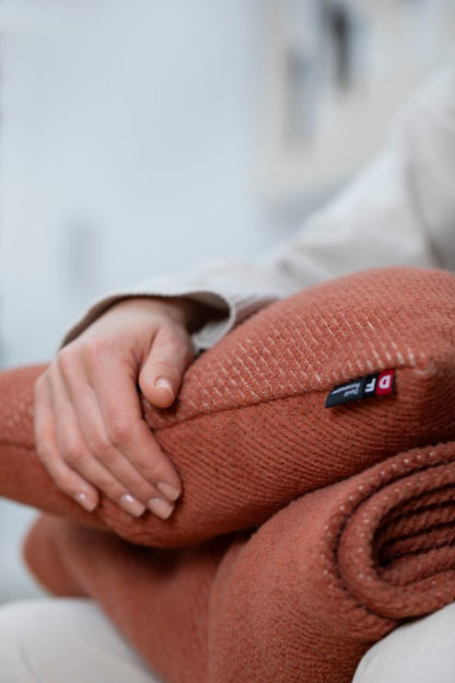 CORDI Throw "Diagonal Texture" in . Throw Blanket made by David Fussenegger , a family-run mill in Austria.