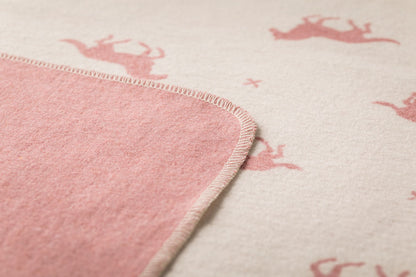 JUWEL kid blanket "horses allover" in . Blanket made by David Fussenegger , a family-run mill in Austria.
