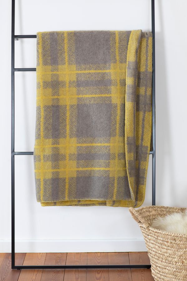 SAVONA Throw "Tartan" in . Throw Blanket made by David Fussenegger , a family-run mill in Austria.