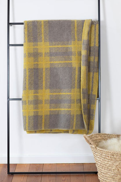 SAVONA Throw "Tartan" in . Throw Blanket made by David Fussenegger , a family-run mill in Austria.
