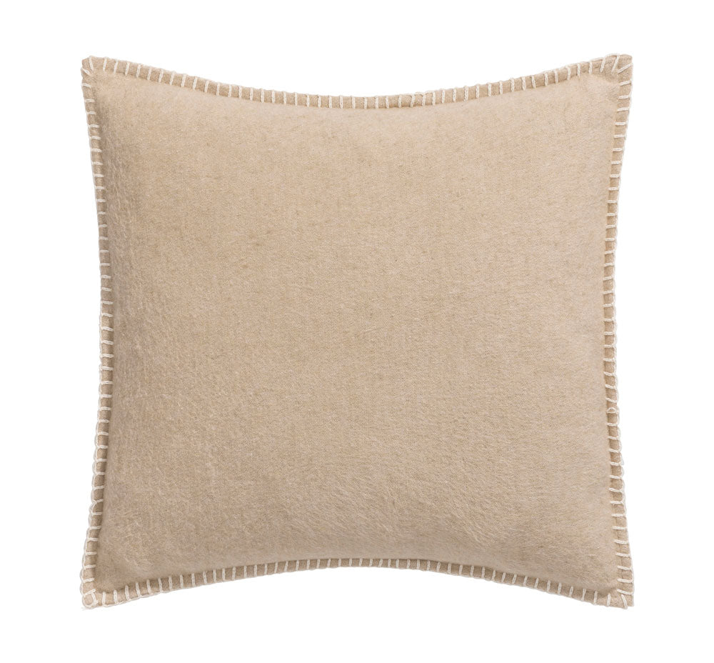 SYLT cushion cover solid 20x20 in cement . Cushion Cover made by David Fussenegger , a family-run mill in Austria.