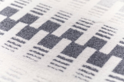 JADE throw "geometric stripes" organic cotton