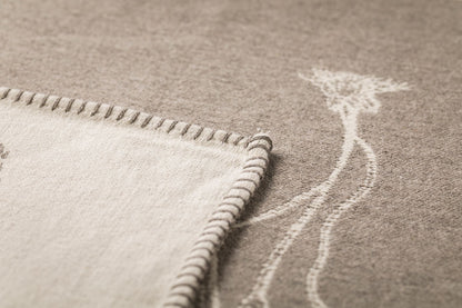 NOVA throw "herbarium" in . Throw Blanket made by David Fussenegger , a family-run mill in Austria.