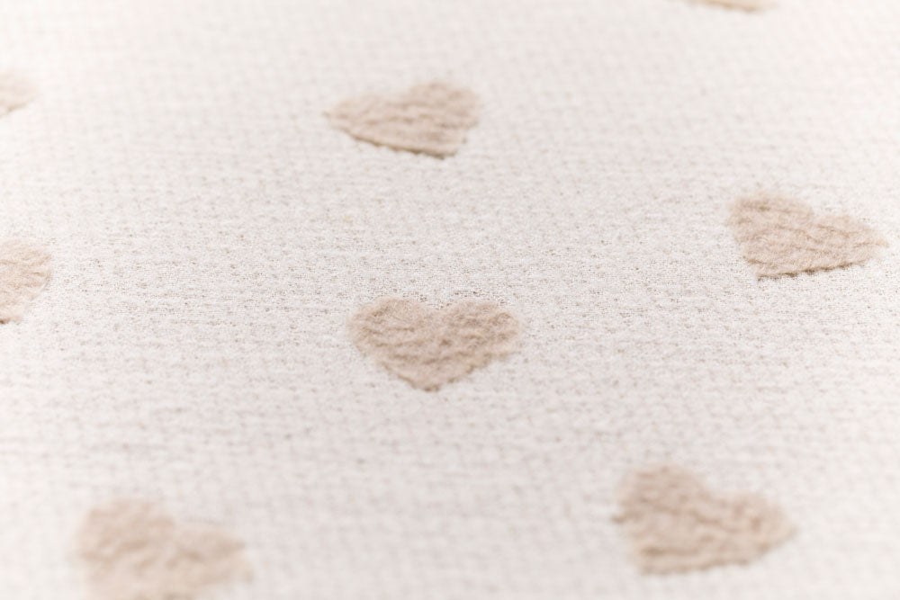 CARLA baby blanket "hearts allover" in . Blanket made by David Fussenegger , a family-run mill in Austria.