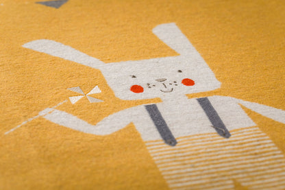 JUWEL baby blanket "bunnyrabbit" with embroidery in . Blanket made by David Fussenegger , a family-run mill in Austria.