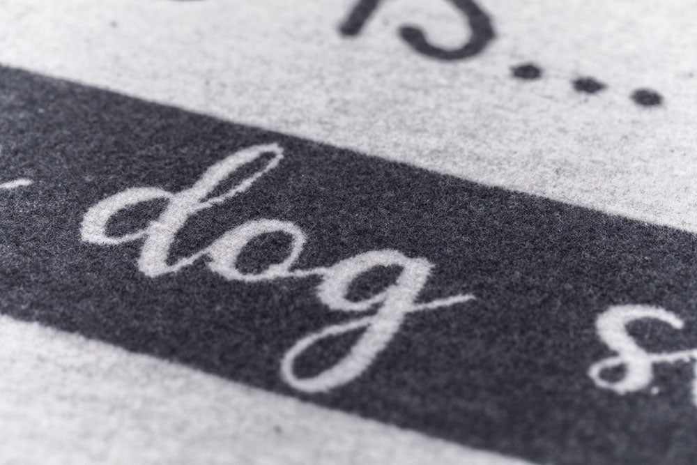 PET blanket "Home is Where My Dog Sleeps" large in . Pet Blanket made by David Fussenegger , a family-run mill in Austria.