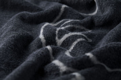 SAVONA throw "stag heads linear" in . Throw Blanket made by David Fussenegger , a family-run mill in Austria.