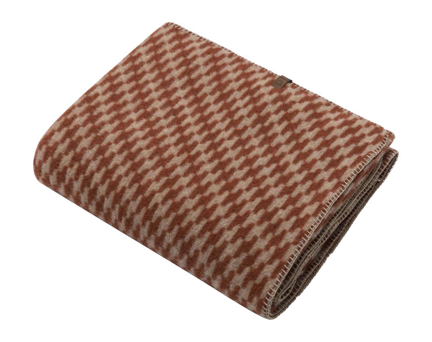 MERANO throw "houndstooth" in . made by INDIGO 11 , a family-run mill in Austria.