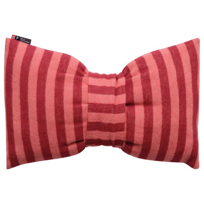 SILVRETTA Pillow "Stripy Bow" in . Filled Cushion made by David Fussenegger , a family-run mill in Austria.
