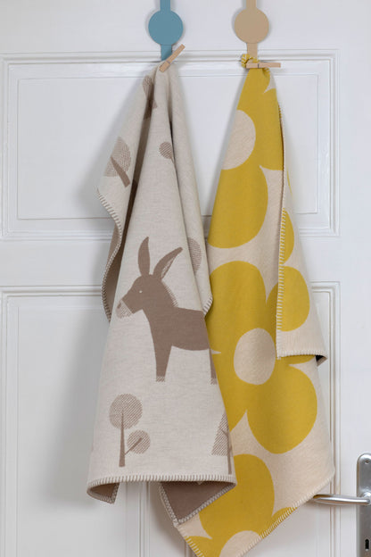 LENA baby blanket "forrest donkey" organic cotton