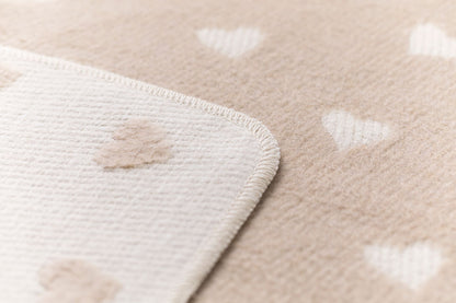 CARLA baby blanket "hearts allover" in . Blanket made by David Fussenegger , a family-run mill in Austria.