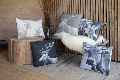 SILVRETTA cushion cover "Edelweiss" in . Cushion Cover made by David Fussenegger , a family-run mill in Austria.