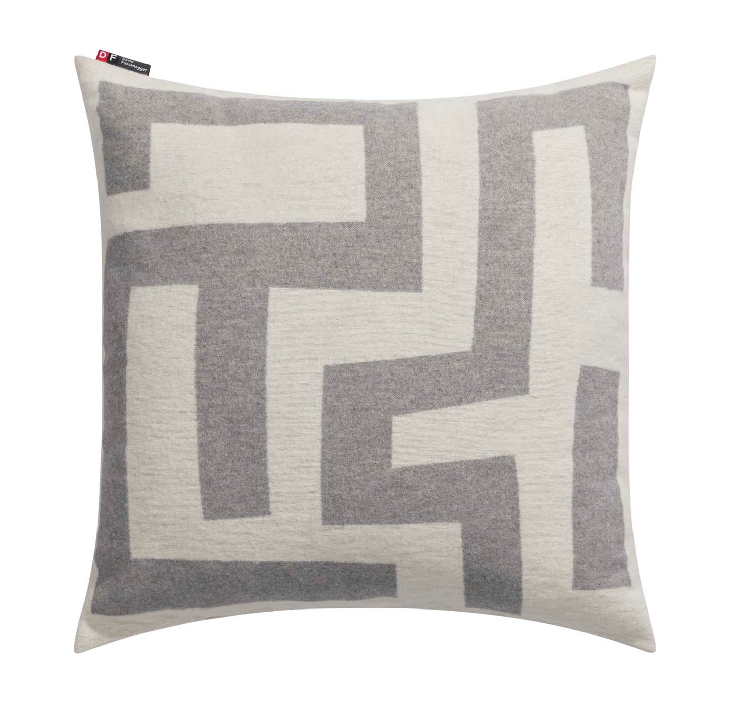 SILVRETTA cushion cover "maze" in dark grey . Cushion Cover made by David Fussenegger , a family-run mill in Austria.