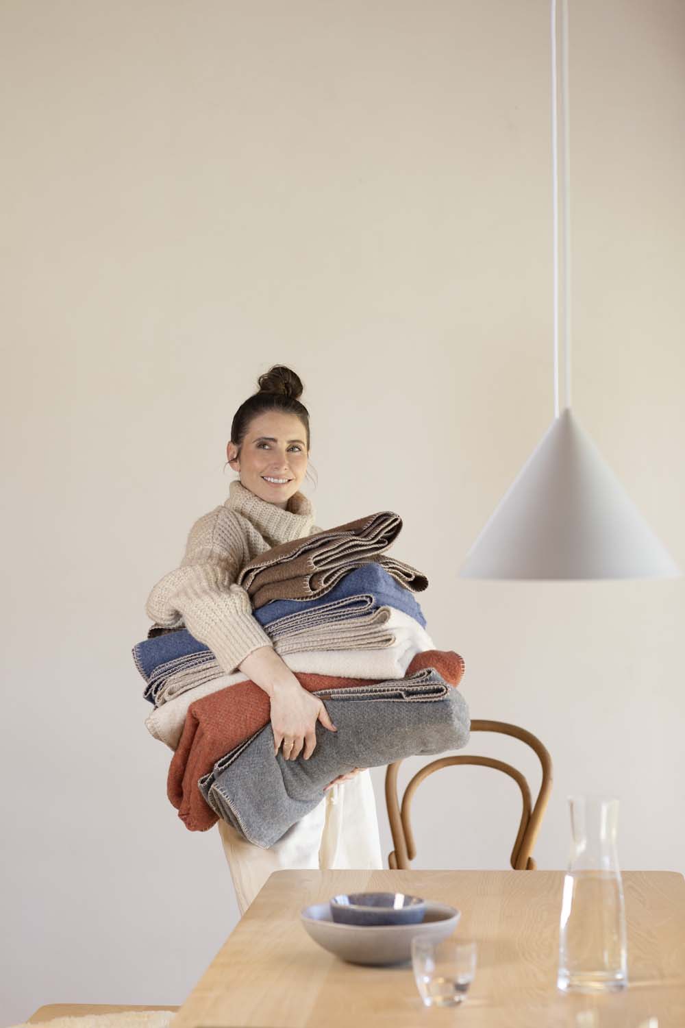 MERANO throw "faux solid"