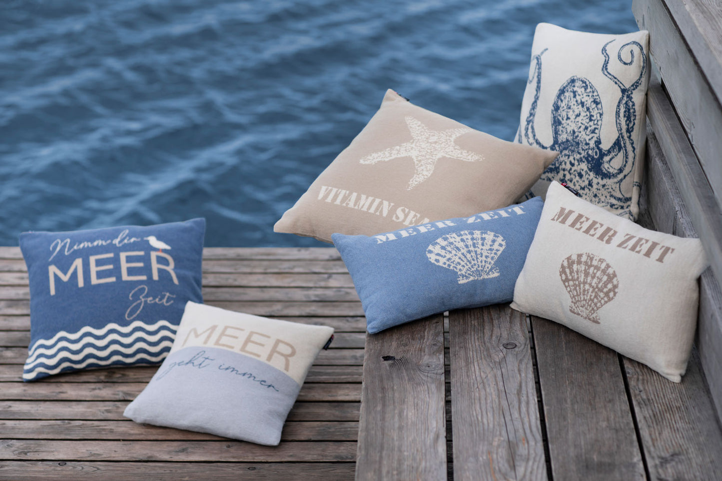 NOVA cushion cover "nimm dir Meer Zeit"