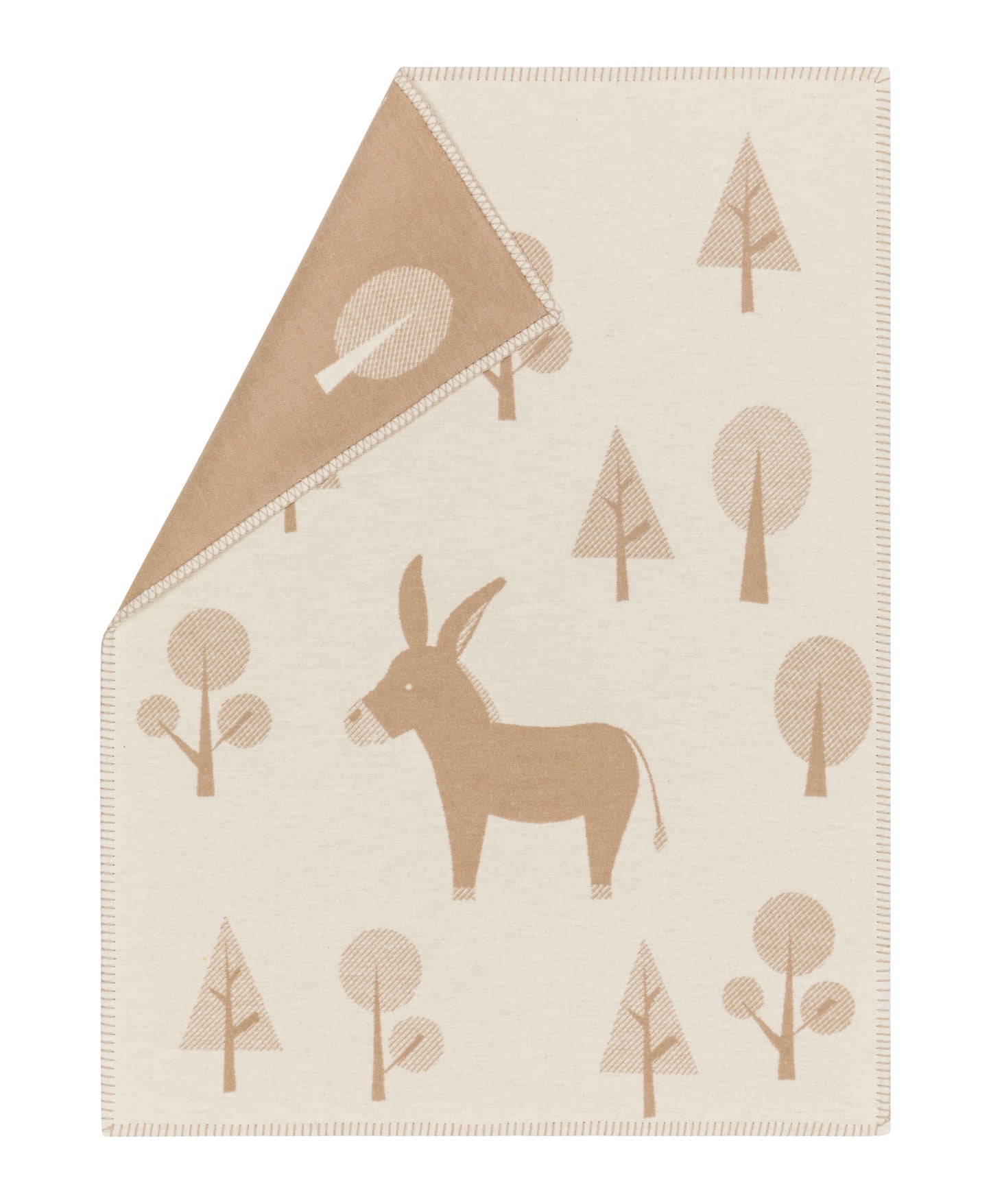 LENA baby blanket "forrest donkey" organic cotton