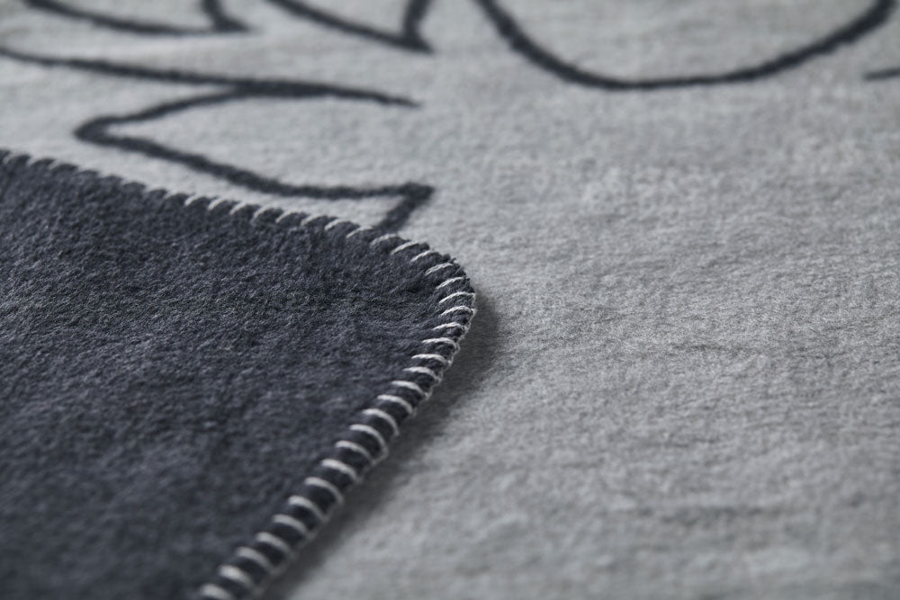 SAVONA throw "stag heads linear" in . Throw Blanket made by David Fussenegger , a family-run mill in Austria.