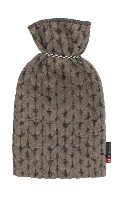 SILVRETTA warming bottle "knitted" in . Warming Bottle made by David Fussenegger , a family-run mill in Austria.