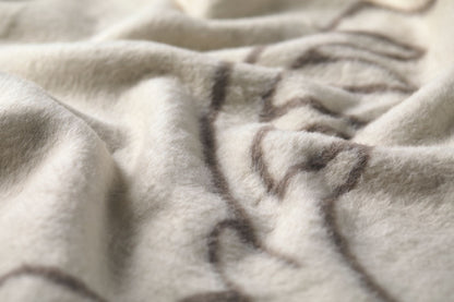 SAVONA throw "stag heads linear" in . Throw Blanket made by David Fussenegger , a family-run mill in Austria.