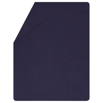 SAVONA Throw "Mini Checks" in navy . Throw Blanket made by David Fussenegger , a family-run mill in Austria.