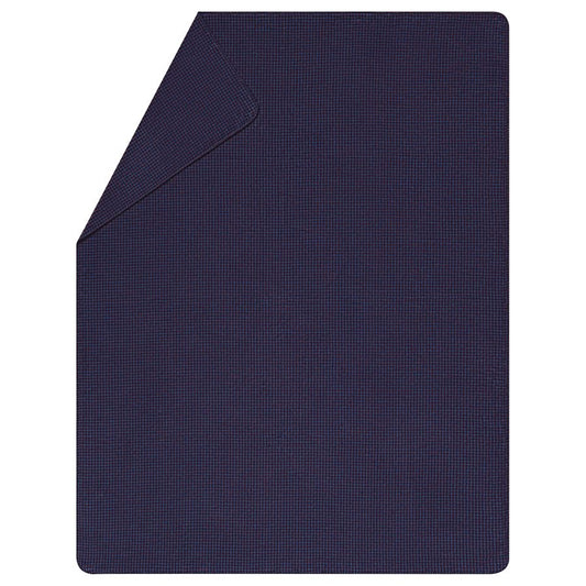 SAVONA Throw "Mini Checks" in navy . Throw Blanket made by David Fussenegger , a family-run mill in Austria.