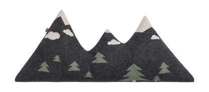 JUWEL pillow "wolf/mountain" includes filling in . Filled Cushion made by David Fussenegger , a family-run mill in Austria.