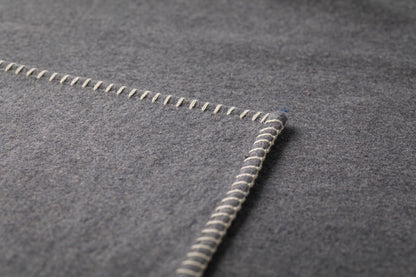 SYLT throw solid in . Throw Blanket made by David Fussenegger , a family-run mill in Austria.