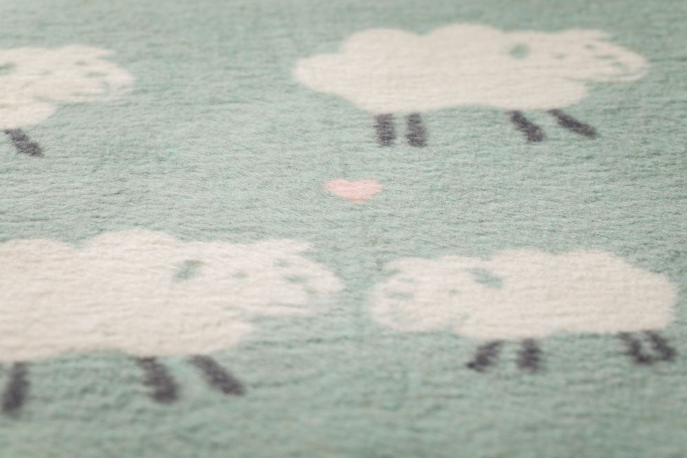 MILA baby blanket "sheep allover" in . Blanket made by David Fussenegger , a family-run mill in Austria.