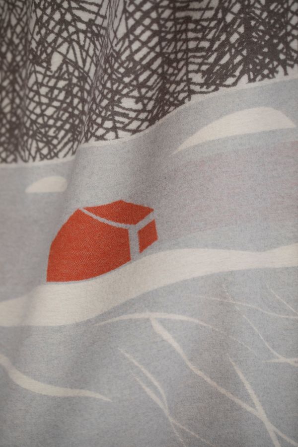LUCA Throw "Ski Time" in . Throw Blanket made by David Fussenegger , a family-run mill in Austria.