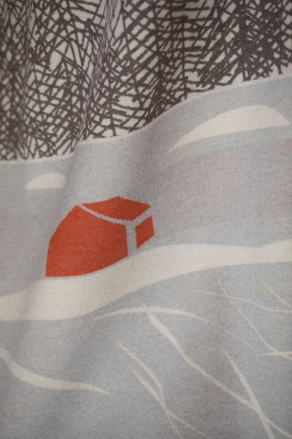 LUCA Throw "Ski Time" in . Throw Blanket made by David Fussenegger , a family-run mill in Austria.