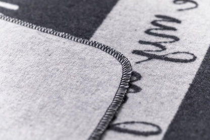 PET blanket "Home is Where My Dog Sleeps" small in . Pet Blanket made by David Fussenegger , a family-run mill in Austria.