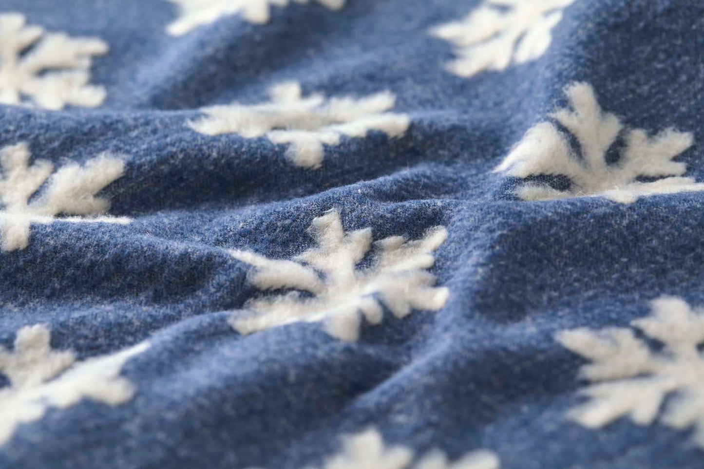 CARLA throw plaid "snowflake" in . Throw Blanket made by David Fussenegger , a family-run mill in Austria.