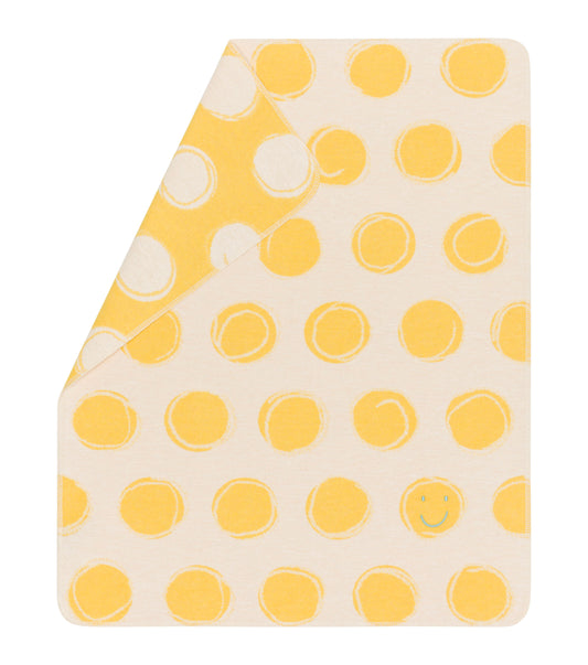 JUWEL baby blanket "Happy Faces" embroidered