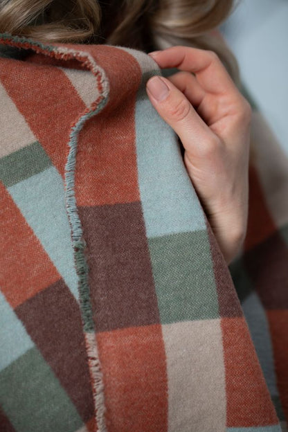 LUCA Throw "Patchwork" in . Throw Blanket made by David Fussenegger , a family-run mill in Austria.